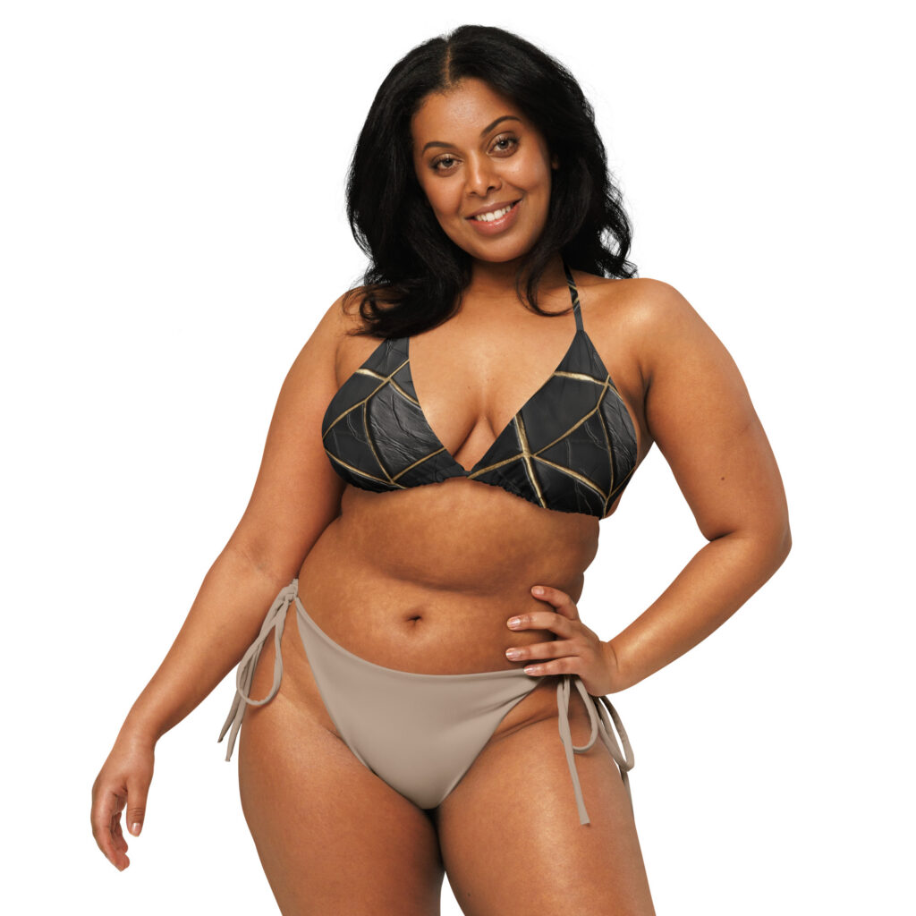 Diva – All-Over Print Recycled Padded String Bikini Top