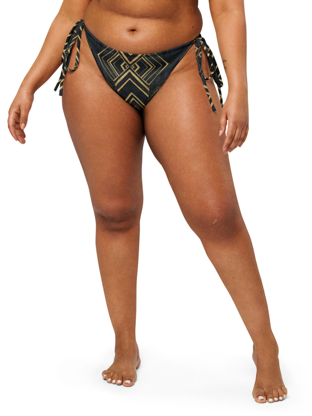 Flapper – All-Over Print Recycled String Bikini Bottom