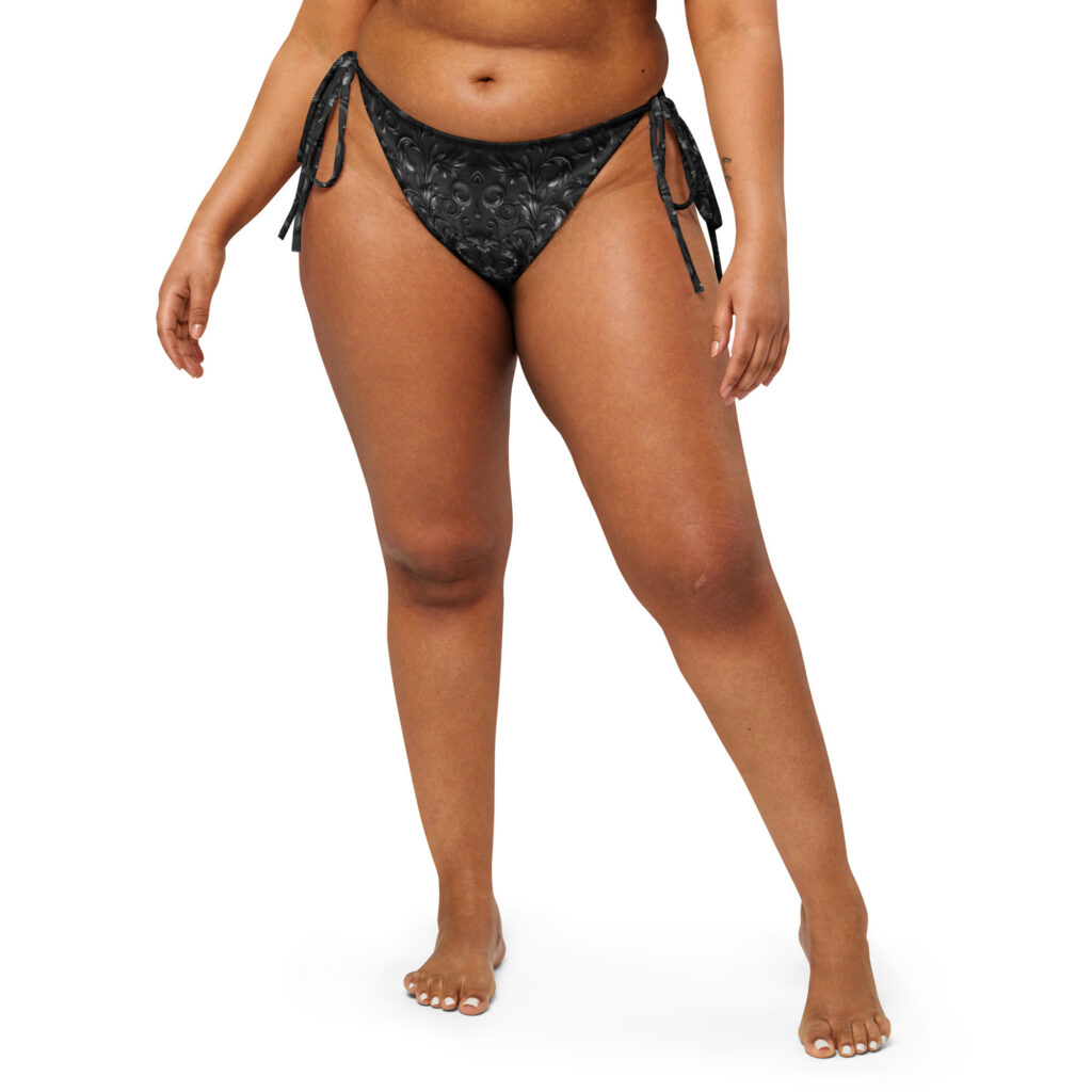Paisley – All-Over Print Recycled String Bikini Bottom