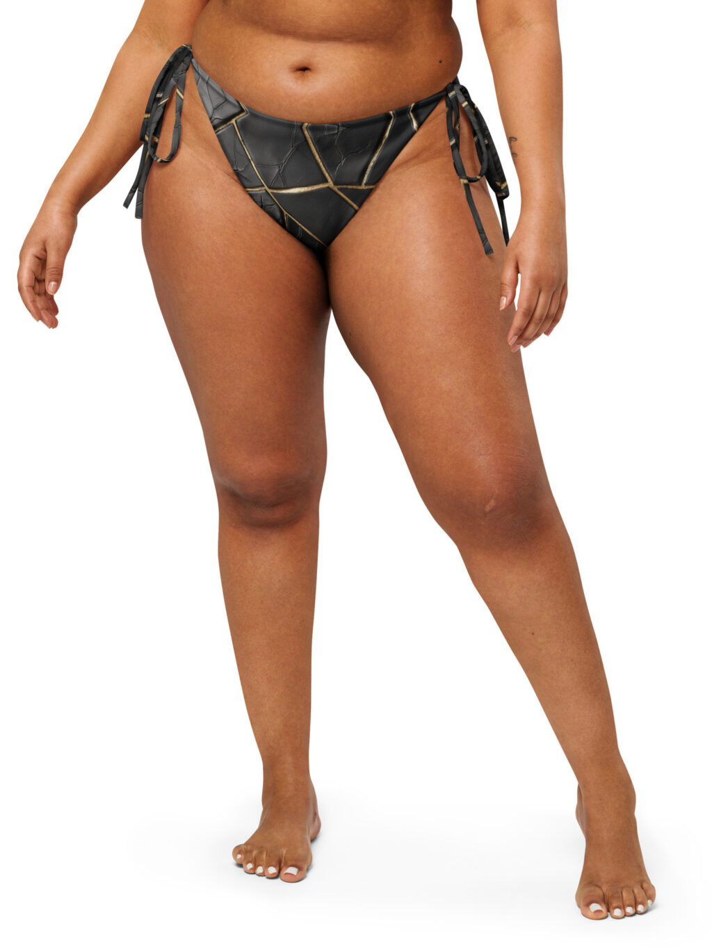 Diva – All-Over Print Recycled String Bikini Bottom