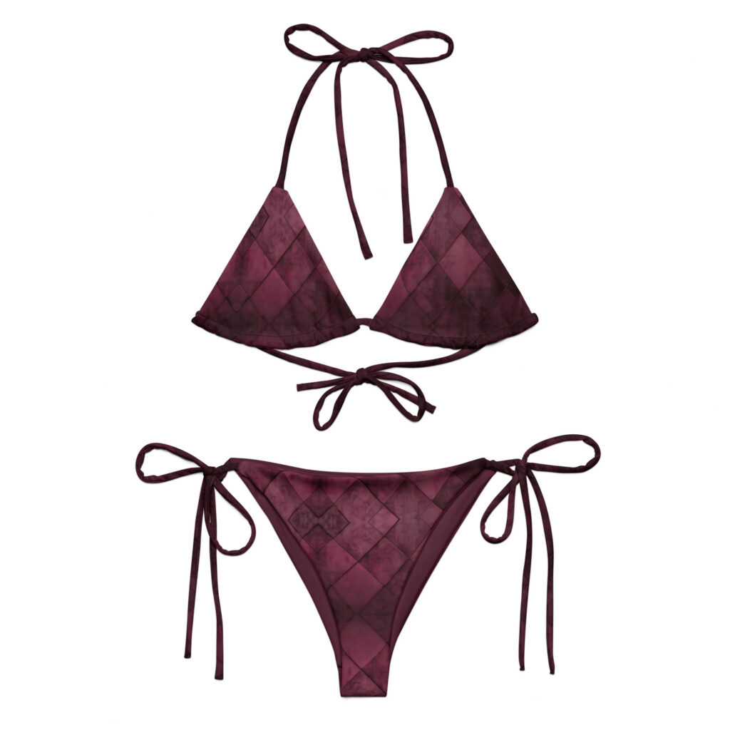 Diana – All-Over Print Recycled String Bikini Set