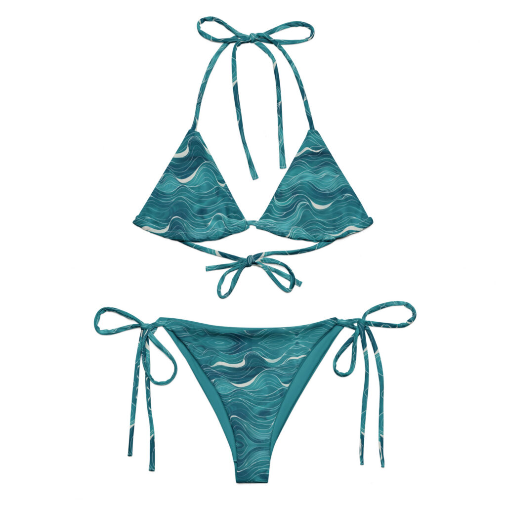 Venus – All-Over Print Recycled String Bikini Set