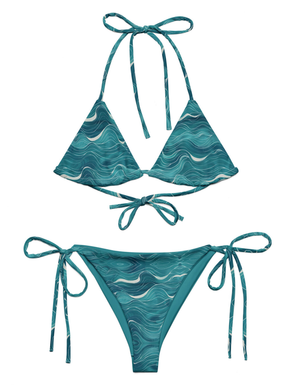 Venus – All-Over Print Recycled String Bikini Set