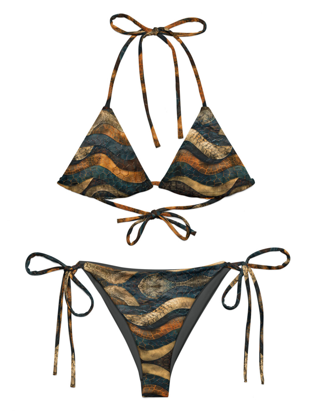 Vixen – All-Over Print Recycled String Bikini Set