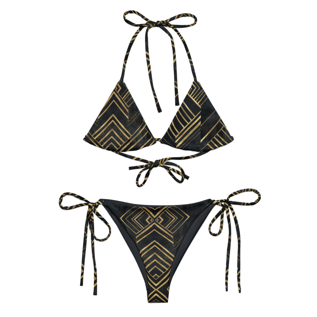 Flapper – All-Over Print Recycled String Bikini Set