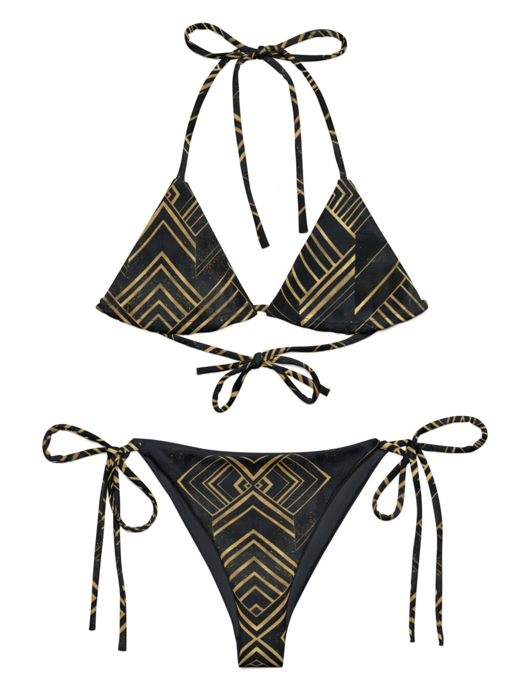 Flapper – All-Over Print Recycled String Bikini Set
