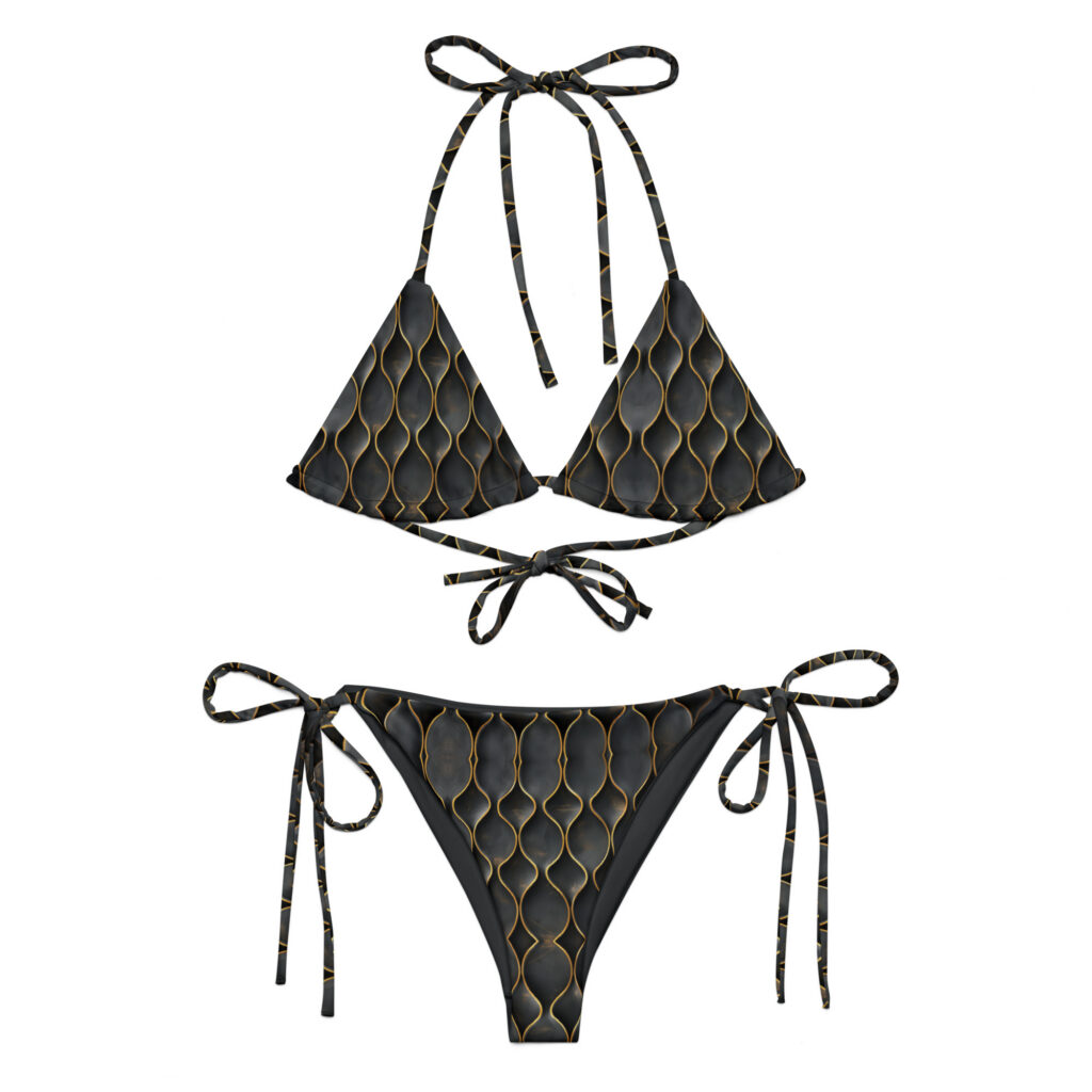 Siren – All-Over Print Recycled String Bikini Set