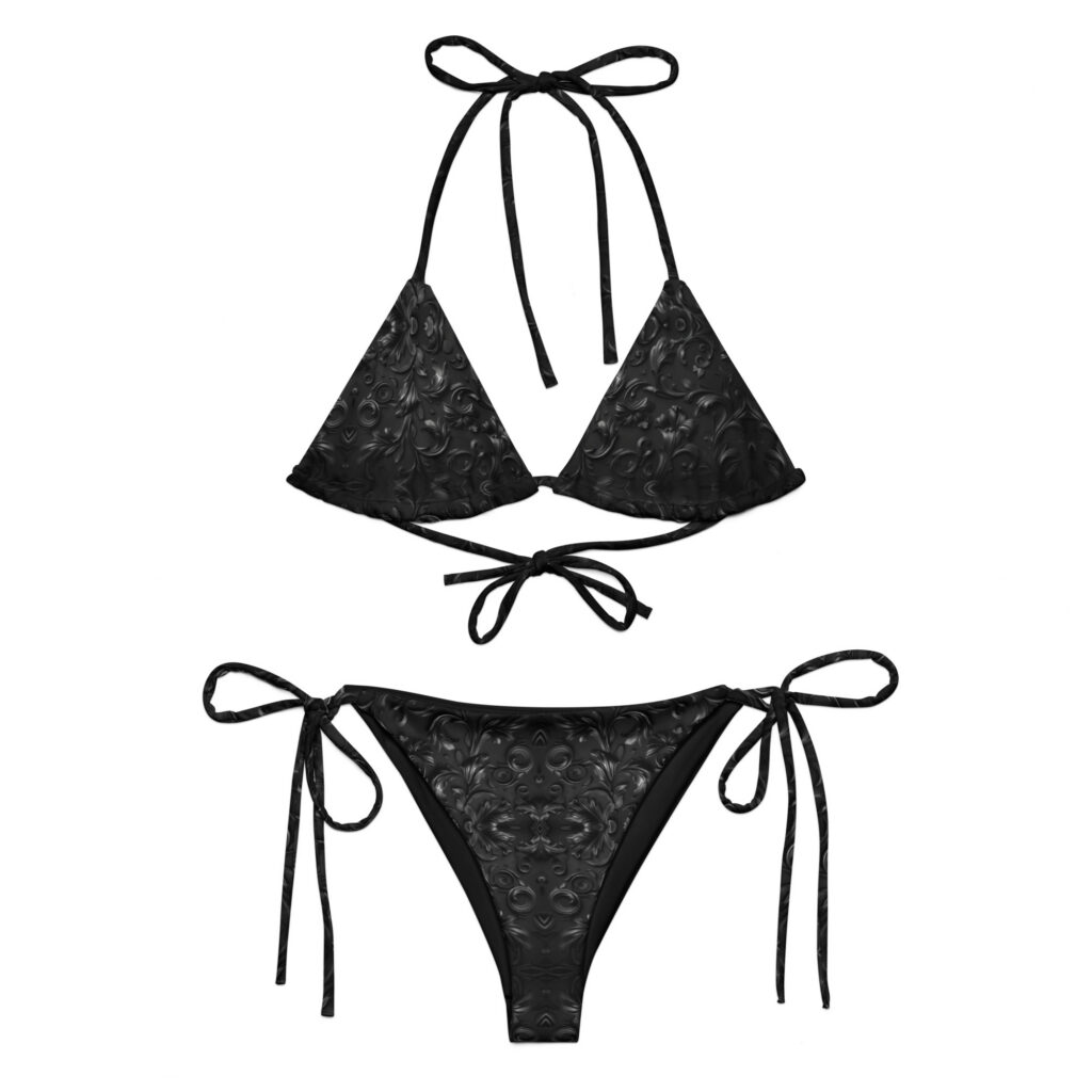 Paisley – All-Over Print Recycled String Bikini Set