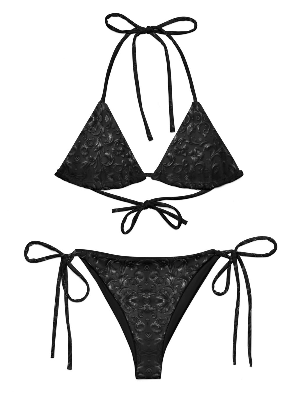 Paisley – All-Over Print Recycled String Bikini Set