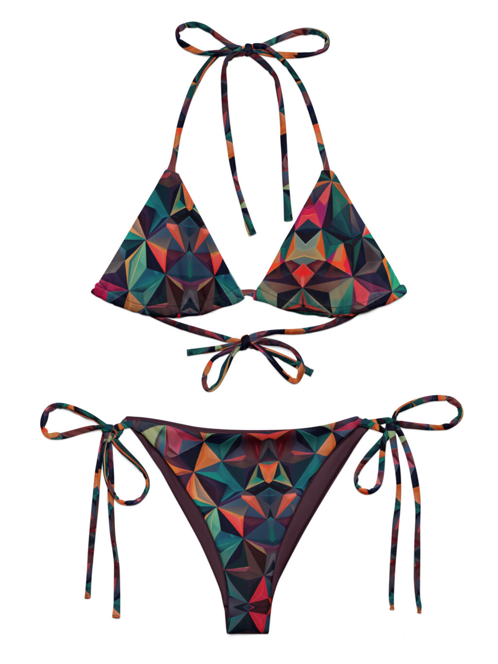 Prism – All-Over Print Recycled String Bikini Set