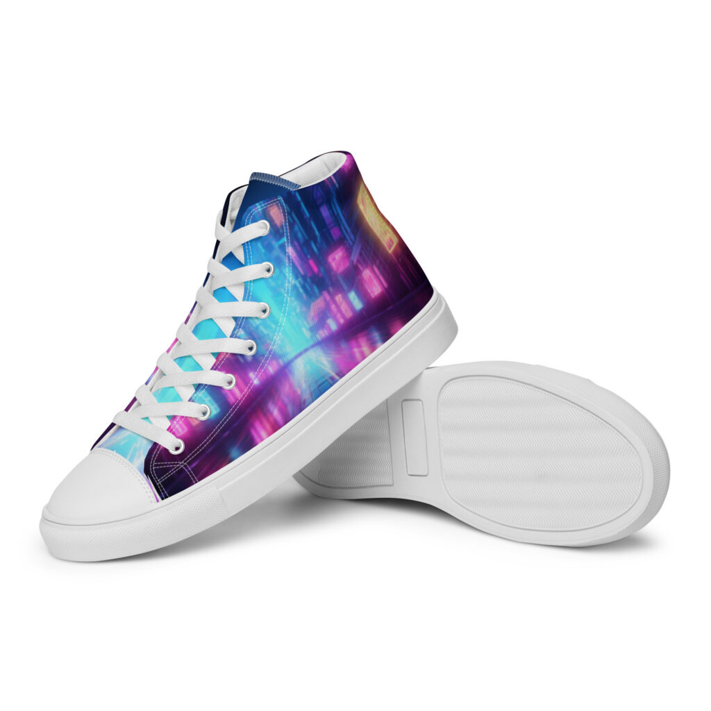Men’s high top canvas shoes