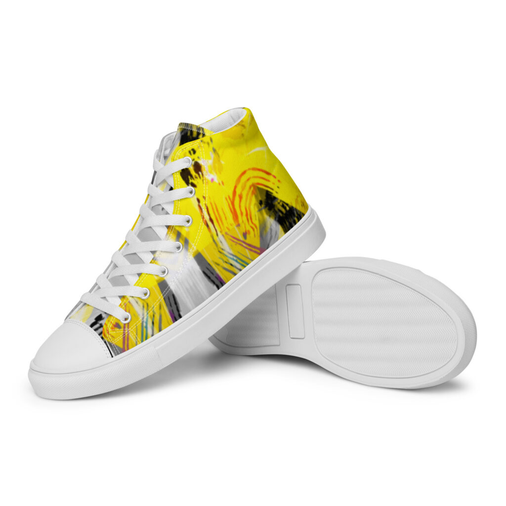 Men’s high top canvas shoes