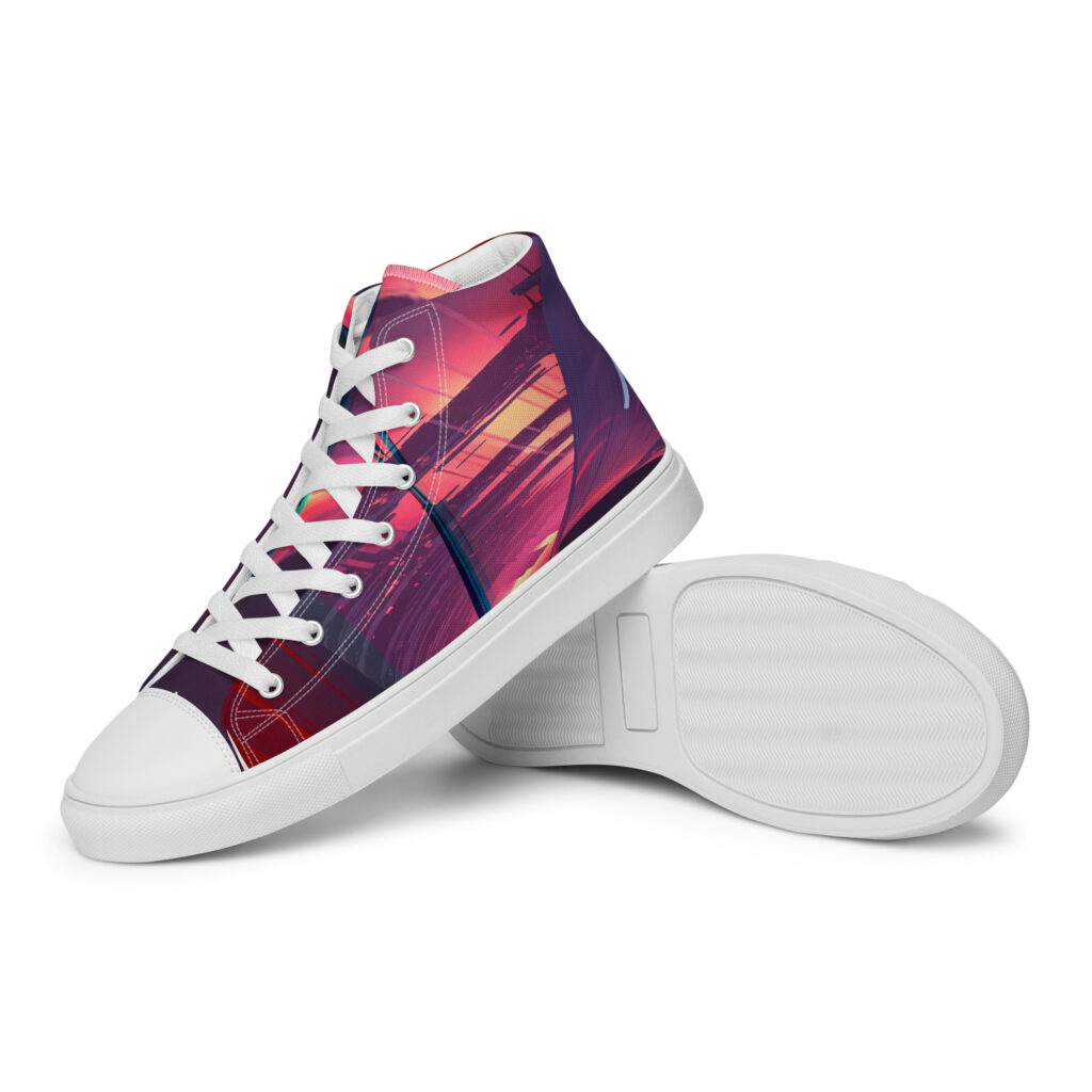 Men’s high top canvas shoes